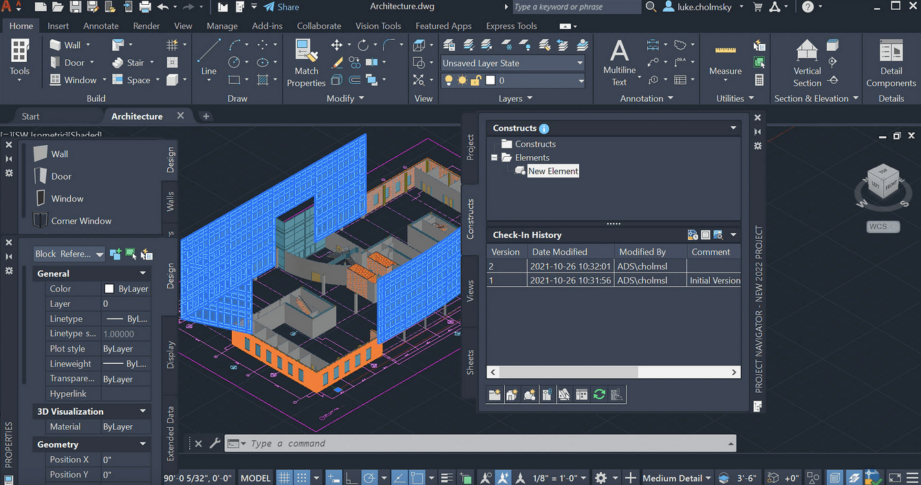 software arsitektur 3D AutoCAD Architecture